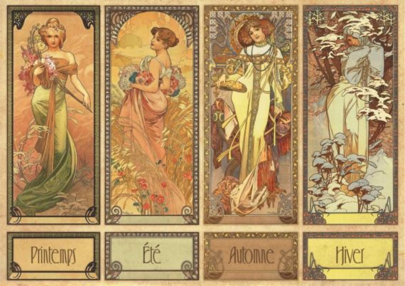 Alphonse Mucha: La Fleur, 1897 - PUZZLE WORLD
