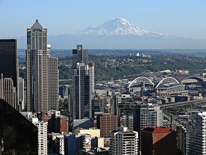 Seattle et le mont Rainier (1000 pièces)
