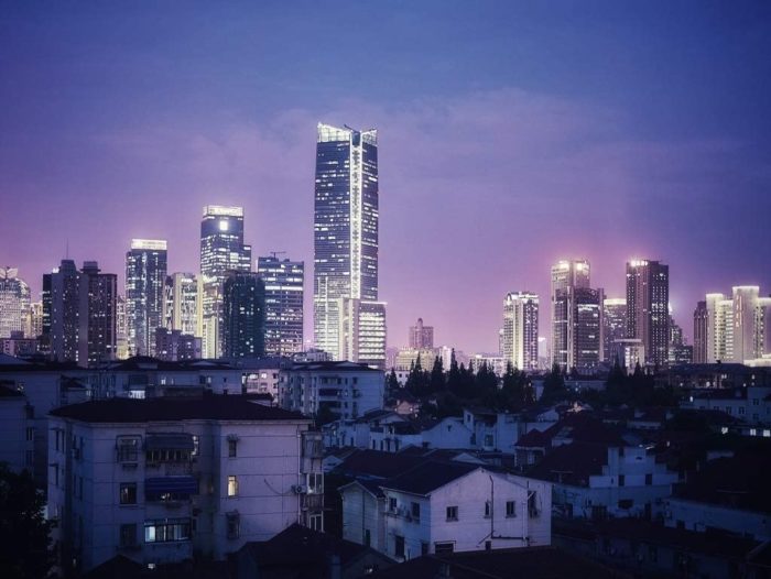 Shanghai à la nuit tombée (1000 pièces)