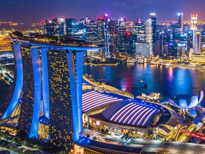 Singapour de nuit (1000 pièces)