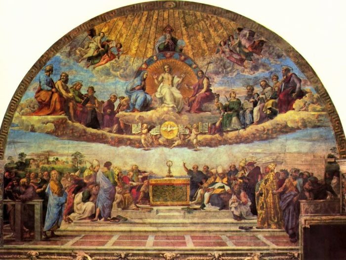 Stanza Della Segnatura pour Julius II, Glorification (Disputa) du sacrement de l'autel 1000 Pieces