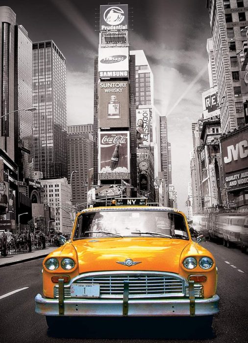 Taxi jaune à New York (1000 pièces)