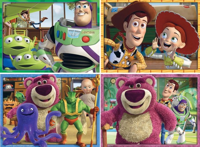 Toy Story - Set de 4 puzzles (12, 16, 20, 24 pièces)
