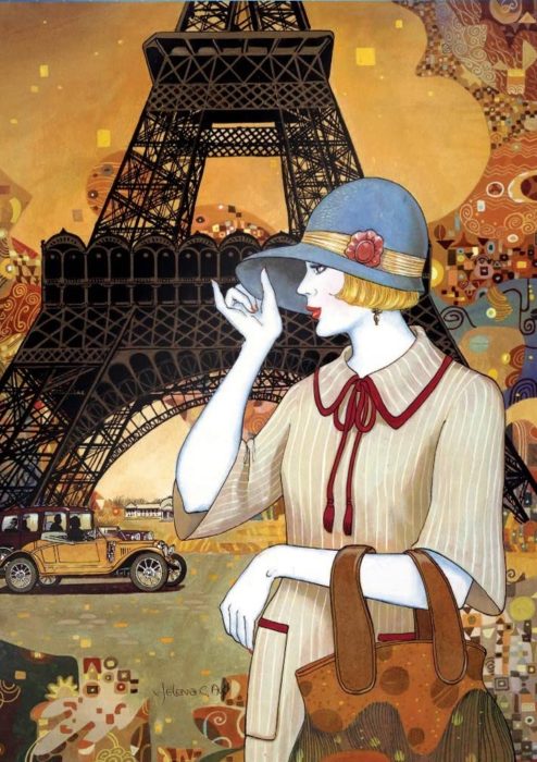 Une touriste à Paris 1000 pièces