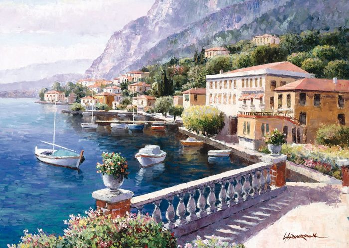Villa au bord du lac de Côme en Italie (500 pièces)