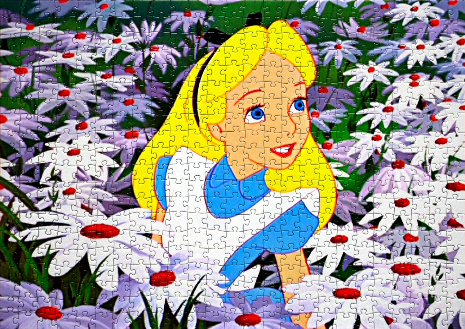 Alice au pays des merveilles - Liste de 4 puzzles