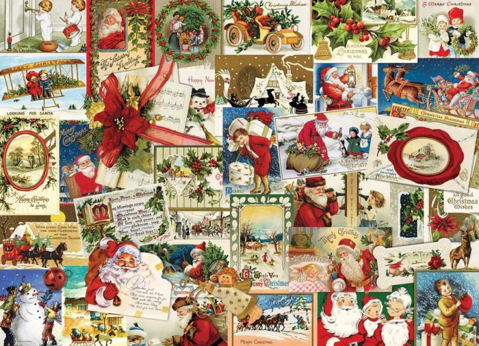 Anciennes cartes de Noël (1000 pièces)