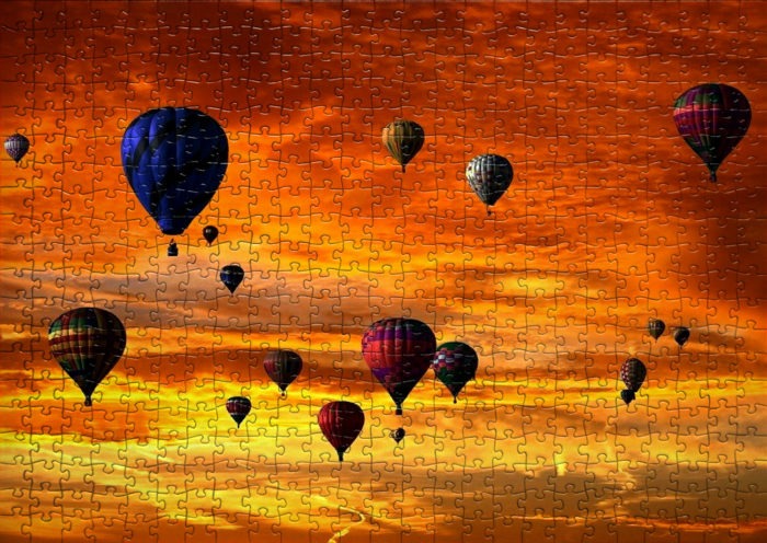 Ballons et montgolfières - Liste de 6 puzzles
