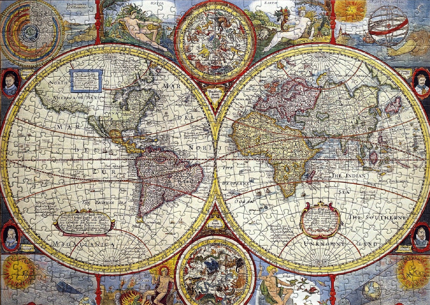 Les cartes de géographie - Liste de 50 puzzles