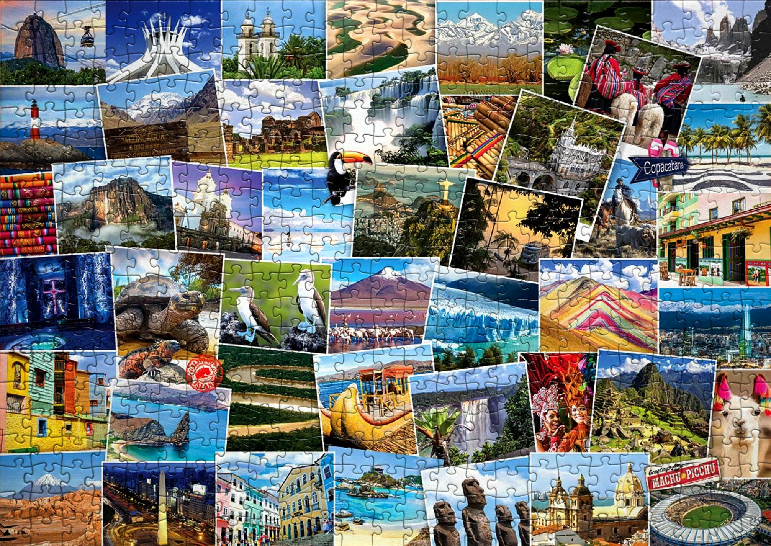 Collage - Liste de 96 puzzles