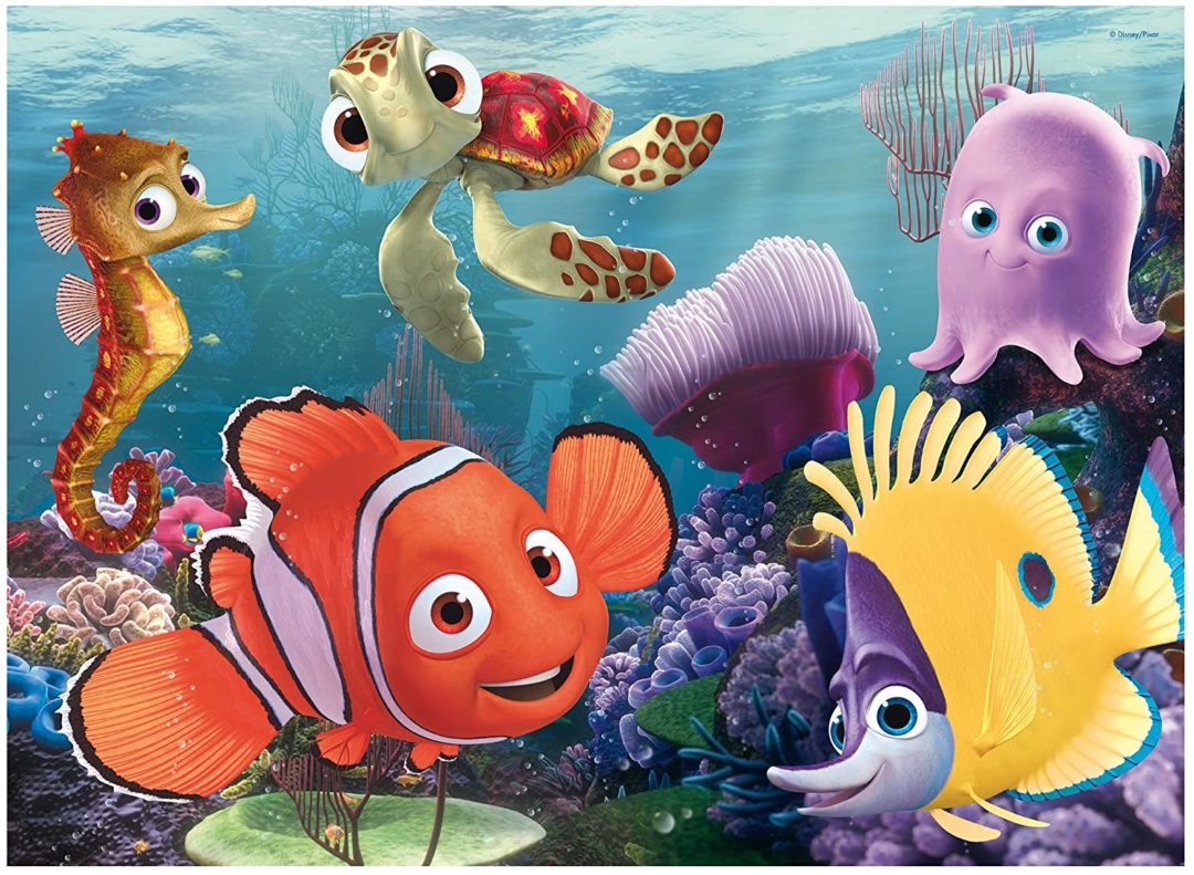 8 pièces Le Monde de Dory Nemo Jouets de Bain, Animaux Marins Flottants (requin Poulpe Poisson Clown Tortue Poisson Diable) Jouet de Bain à Jet d'eau de Baignoire pour Bébés Enfants