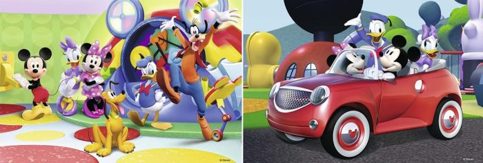 Mickey, Minnie et leurs amis - Set de 2 puzzles (2 x 12 pièces)