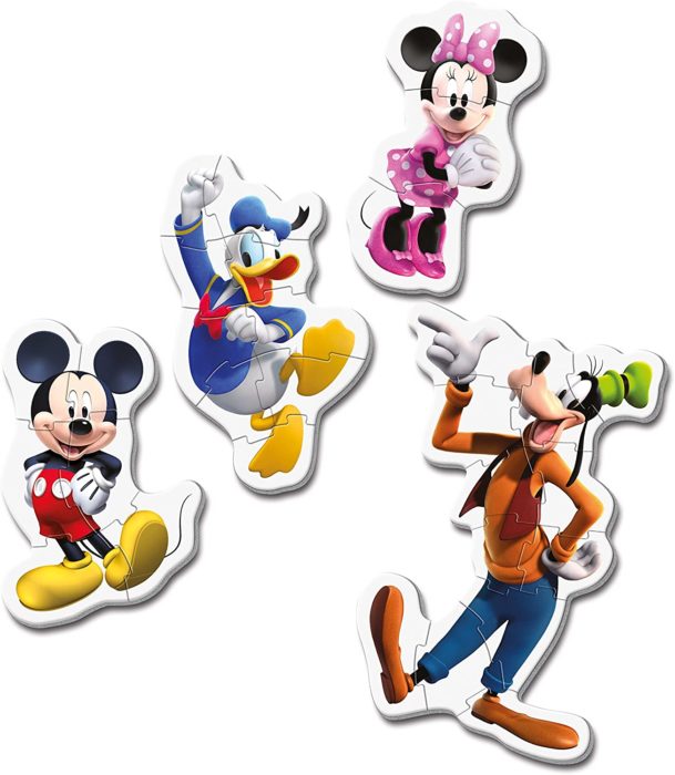 Mickey Mouse Club House - Set de 4 puzzles (3, 6, 9, 12 pièces)