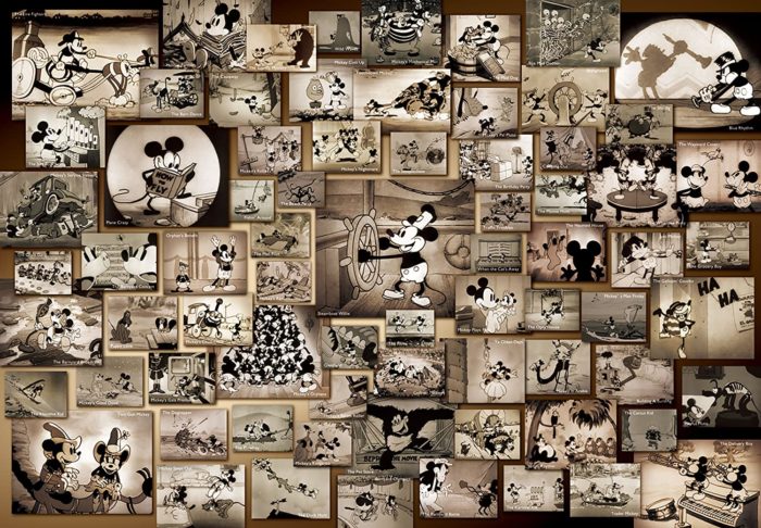 Mickey Mouse - Collection de films noir et blanc (1000 pièces)