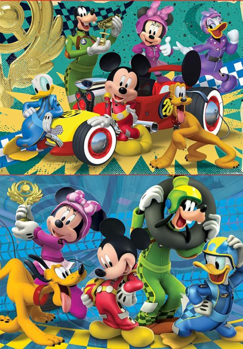 Mickey Top Départ - Set de 2 puzzles (2 x 20 pièces)