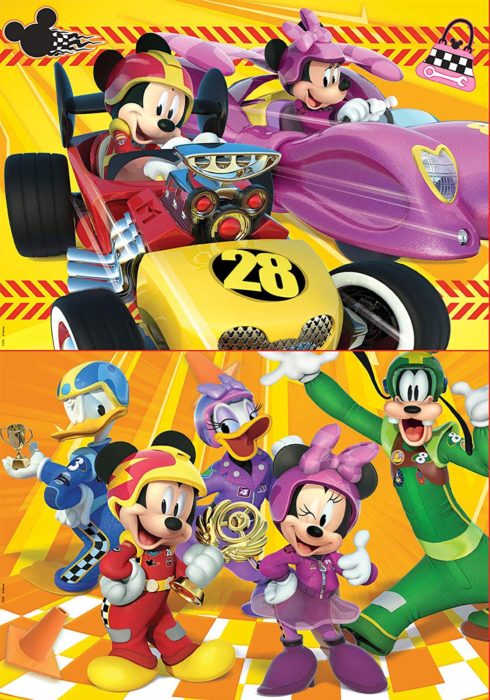 Mickey Top Départ - Set de 2 puzzles (2 x 48 pièces)