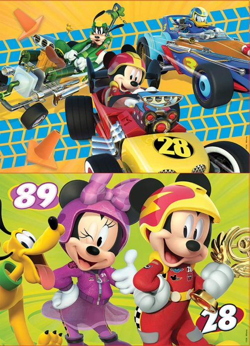 Mickey Top Départ - Set de 2 puzzles (2 x 50 pièces)