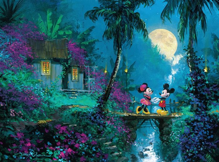 Mickey et Minnie au clair de lune (1000 pièces)