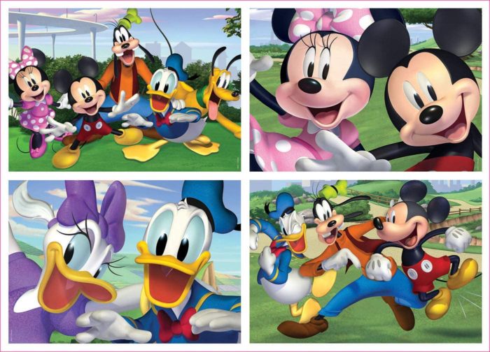Mickey et ses amis - Set de 4 puzzles (20, 40, 60, 80 pièces)