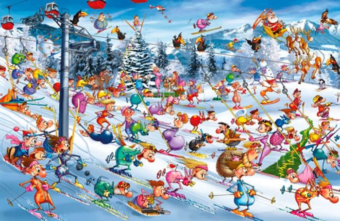 Ski de Noël (1000 pièces)