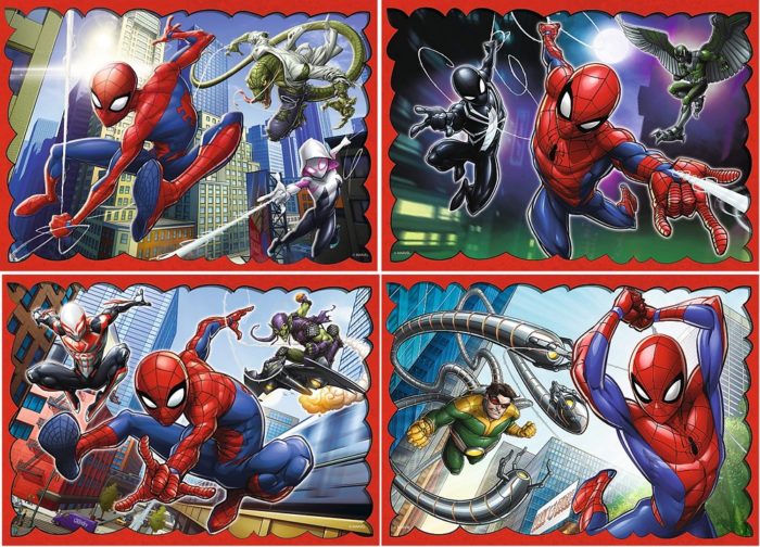 Spiderman - Set de 4 puzzles (35, 48, 54, 70 pièces)