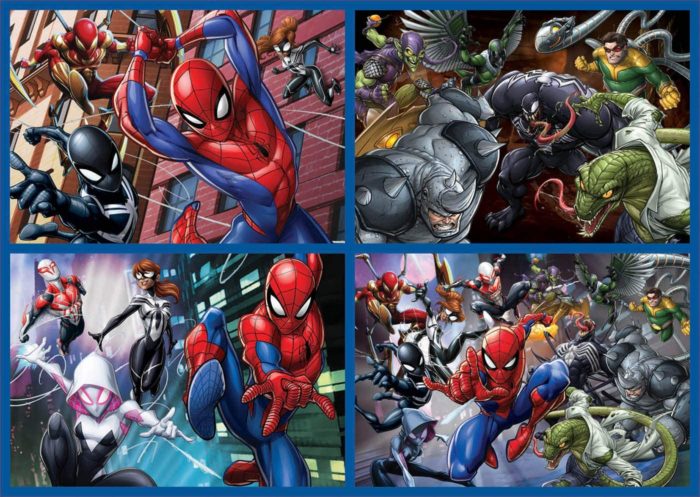 Spiderman - Set de 4 puzzles (50, 80, 100, 150 pièces)
