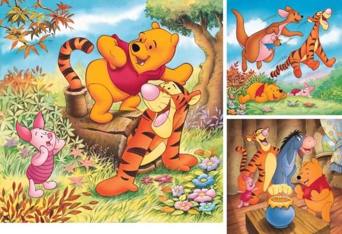 Winnie l'ourson - Set de 3 puzzles (3 x 49 pièces)