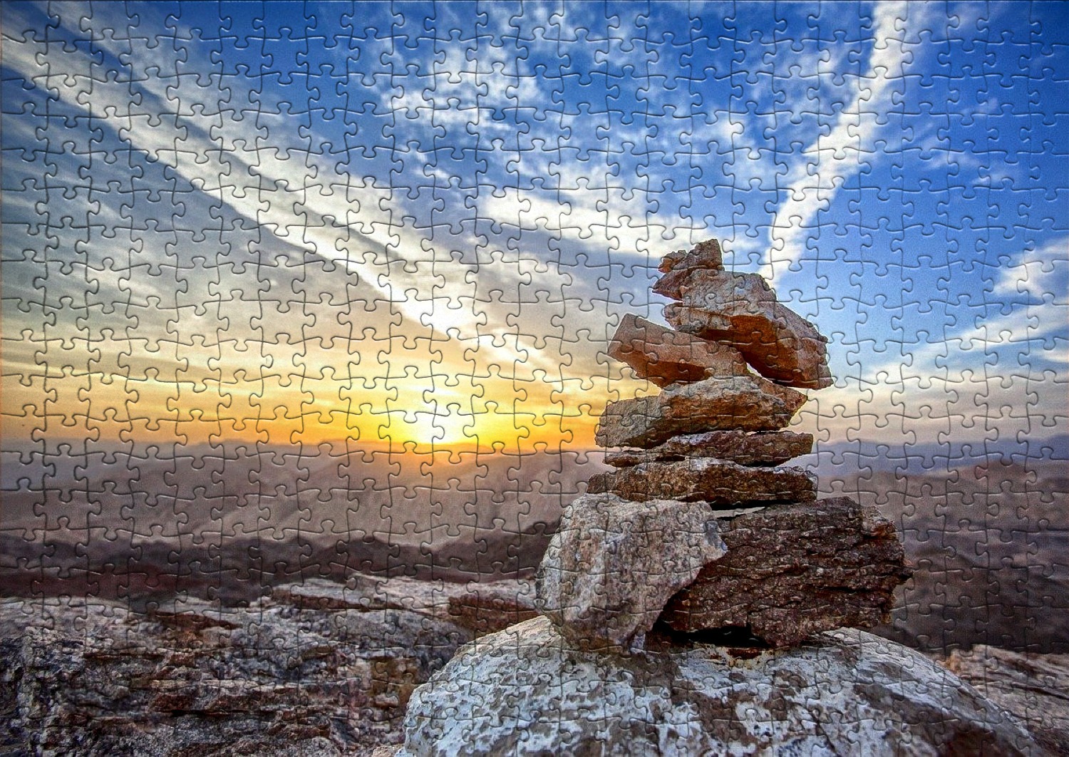 Les couchers de soleil - Liste de 65 puzzles