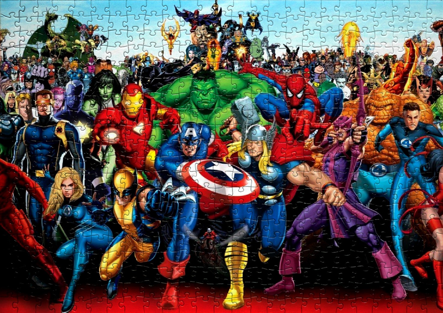 L'univers Marvel - Liste de 13 puzzles