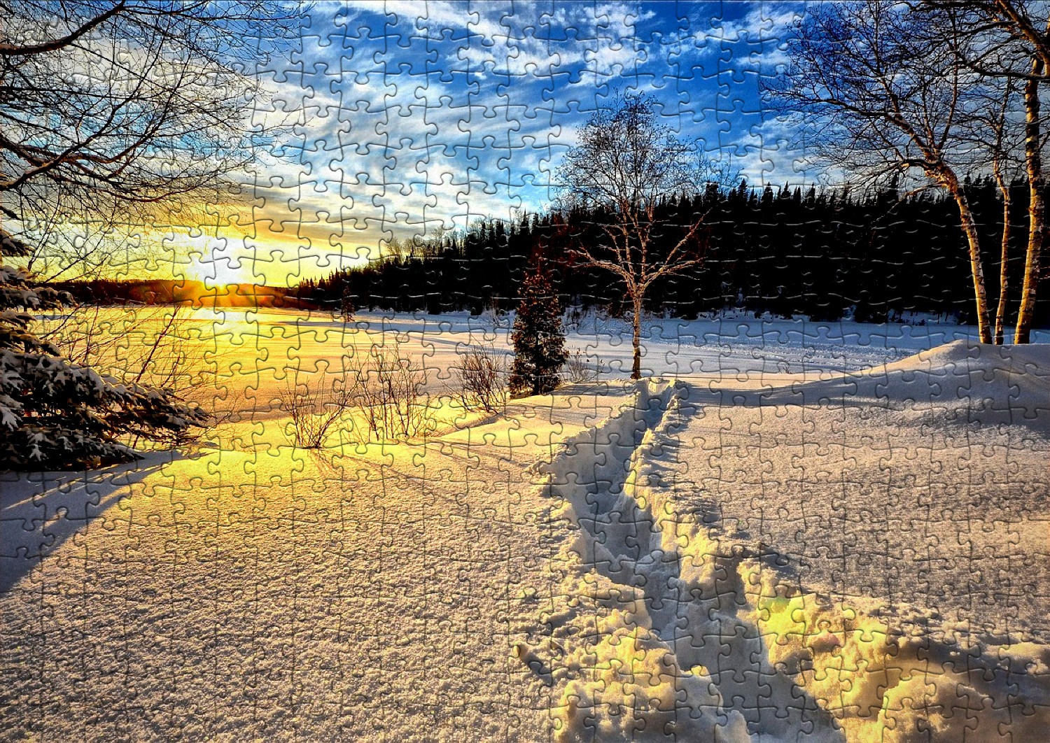 L'hiver et la neige - Liste de 37 puzzles
