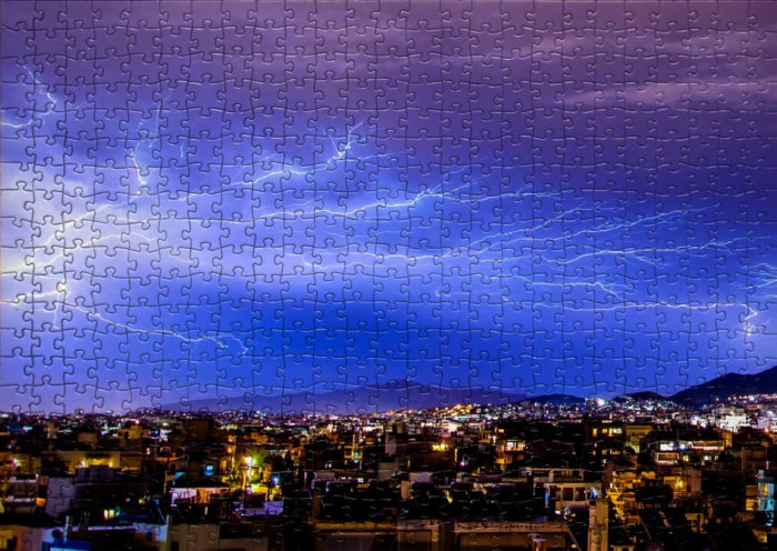 Orages et éclairs - Liste de 8 puzzles