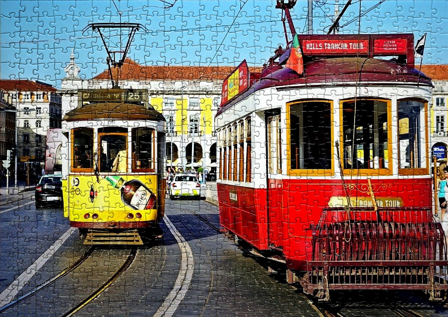 Le tramway - Liste de 3 puzzles